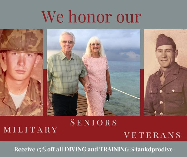 Save 15% On Scuba Adventures for Military, Veterans & Seniors!